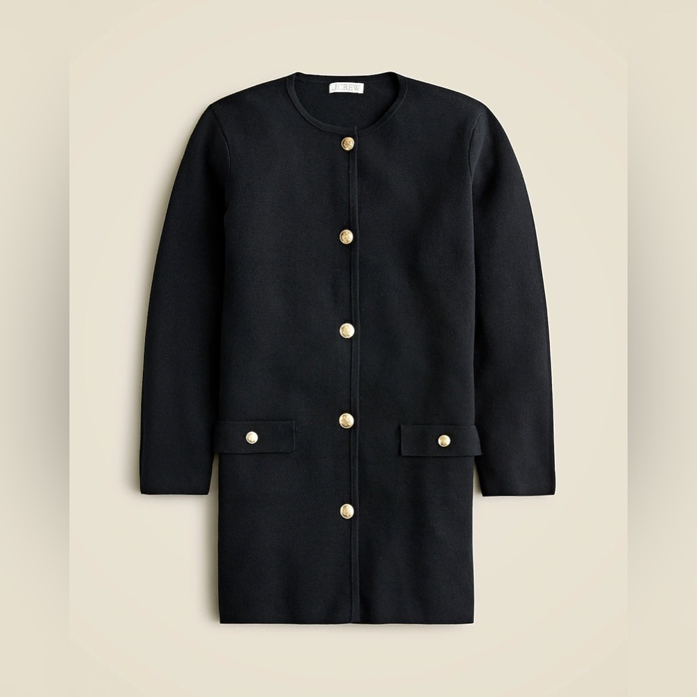 J.Crew Long Giselle sweater blazer CF095